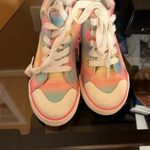 Gently worn rainbow shoes